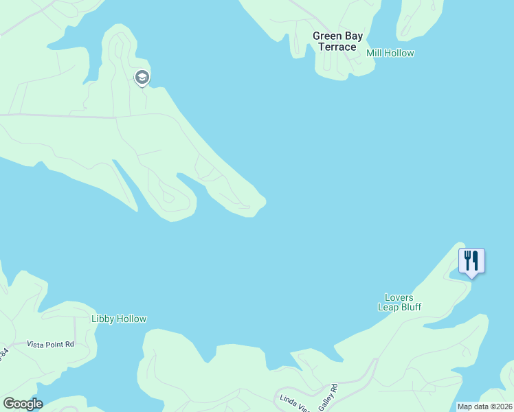 map of restaurants, bars, coffee shops, grocery stores, and more near 2-98 Vermillion Lane in Camdenton