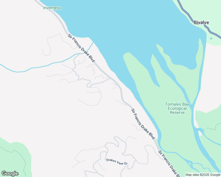 map of restaurants, bars, coffee shops, grocery stores, and more near 12671 Sir Francis Drake Boulevard in Inverness