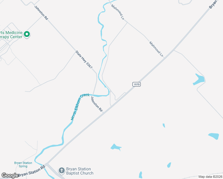 map of restaurants, bars, coffee shops, grocery stores, and more near 3521 Bryan Station Road in Lexington