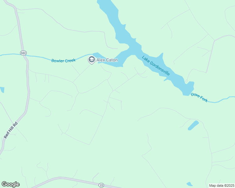 map of restaurants, bars, coffee shops, grocery stores, and more near 654 Shady Lane in Gordonsville