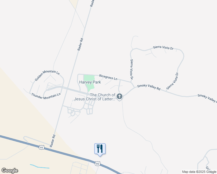 map of restaurants, bars, coffee shops, grocery stores, and more near 1610 Shadscale Court in Tonopah