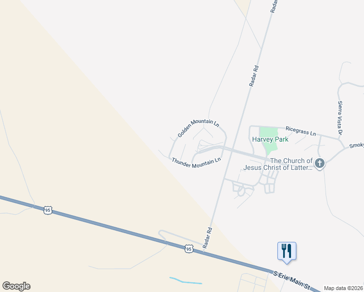 map of restaurants, bars, coffee shops, grocery stores, and more near 3511 Seibert Mountain Court in Tonopah