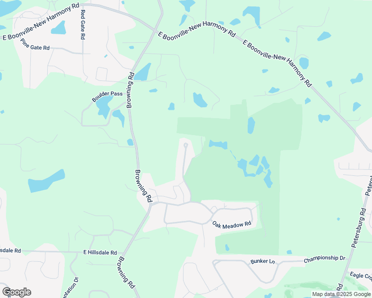 map of restaurants, bars, coffee shops, grocery stores, and more near 11634 Oak Meadow Road in Evansville