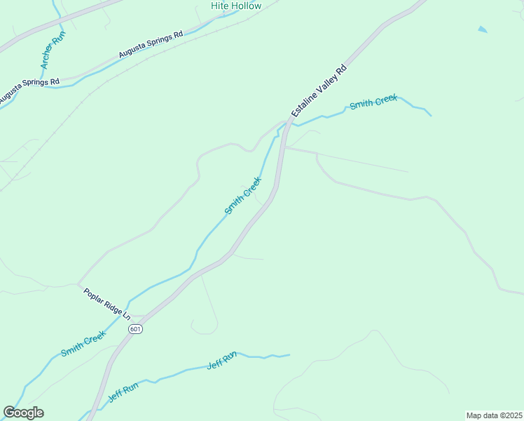 map of restaurants, bars, coffee shops, grocery stores, and more near 601 Estaline Valley Road in Craigsville