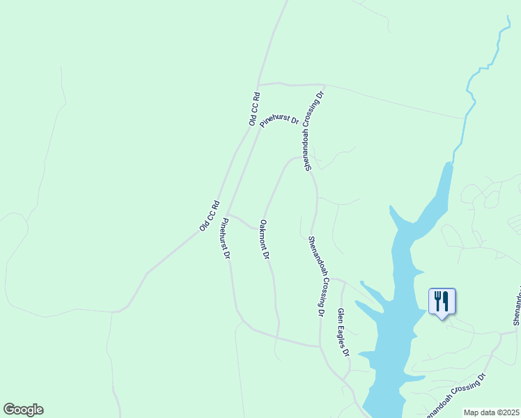 map of restaurants, bars, coffee shops, grocery stores, and more near 240 Oakmont Drive in Gordonsville