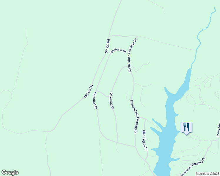 map of restaurants, bars, coffee shops, grocery stores, and more near 240 Oakmont Drive in Gordonsville