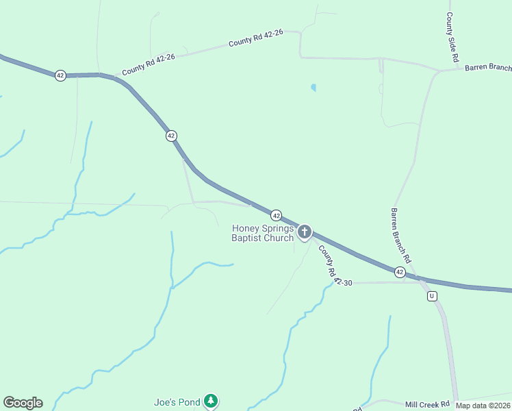 map of restaurants, bars, coffee shops, grocery stores, and more near 1685 Missouri 42 in Brumley
