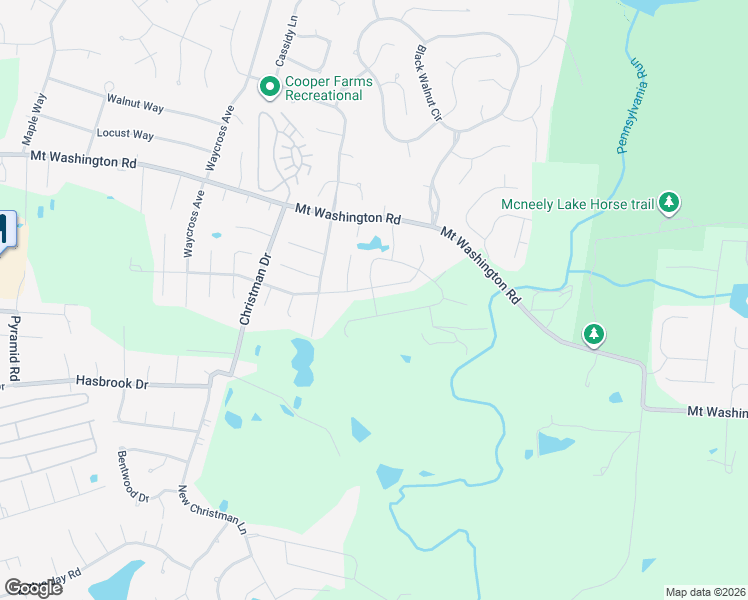 map of restaurants, bars, coffee shops, grocery stores, and more near 6210 Mount Washington Road in Louisville