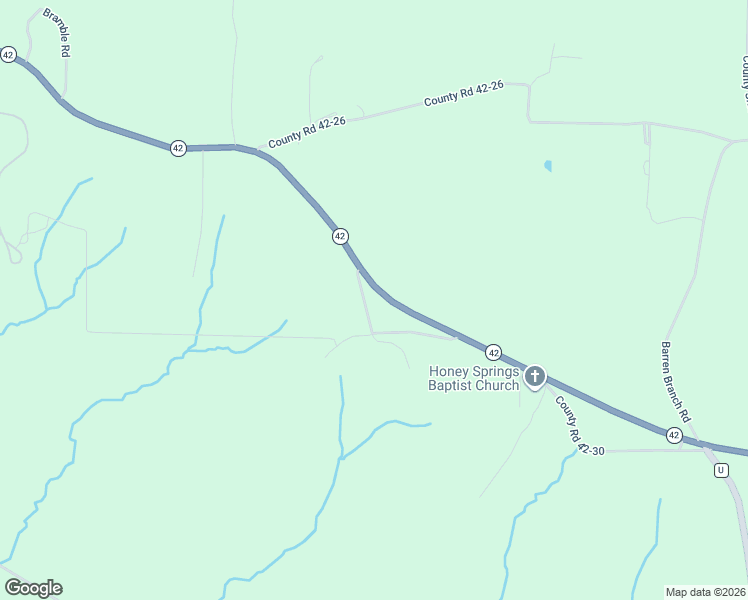 map of restaurants, bars, coffee shops, grocery stores, and more near 1685 Missouri 42 in Brumley