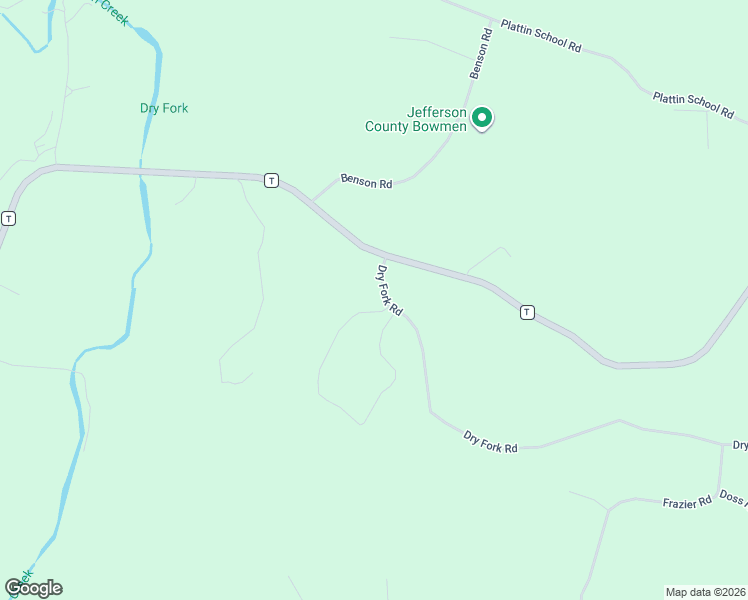 map of restaurants, bars, coffee shops, grocery stores, and more near 14560 Dry Fork Road in Festus