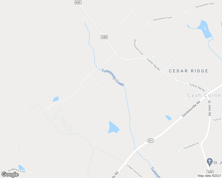 map of restaurants, bars, coffee shops, grocery stores, and more near 6065 Turkey Sag Road in Keswick