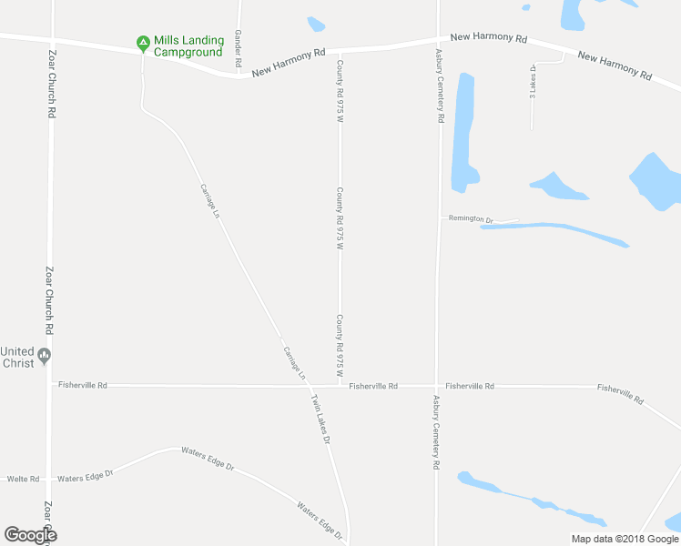 map of restaurants, bars, coffee shops, grocery stores, and more near 4199 Co Road 975 West in Elberfeld