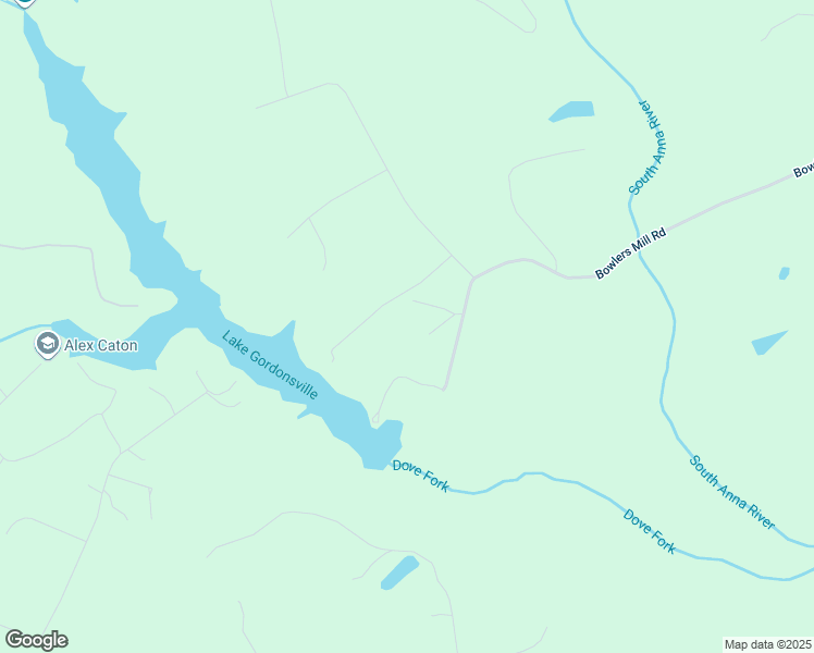 map of restaurants, bars, coffee shops, grocery stores, and more near 1068 Bowlers Mill Road in Gordonsville