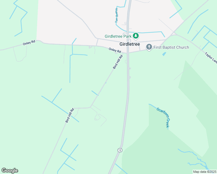 map of restaurants, bars, coffee shops, grocery stores, and more near 2704 Bird Hill Road in Girdletree