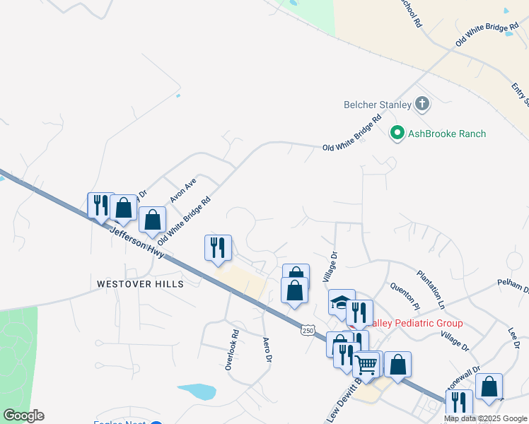 map of restaurants, bars, coffee shops, grocery stores, and more near 4 Christopher Court in Waynesboro