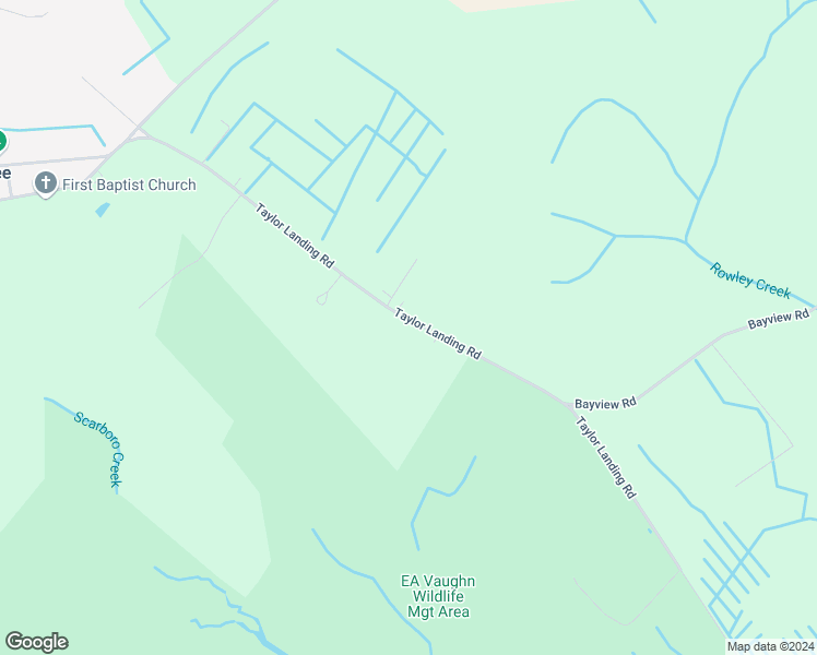 map of restaurants, bars, coffee shops, grocery stores, and more near 6270 Taylor Landing Road in Girdletree