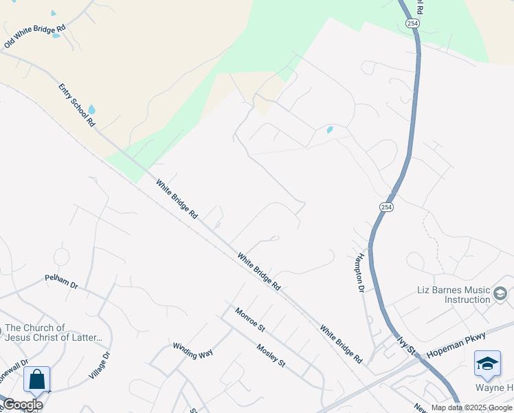 map of restaurants, bars, coffee shops, grocery stores, and more near 141 Tomasville Drive in Waynesboro