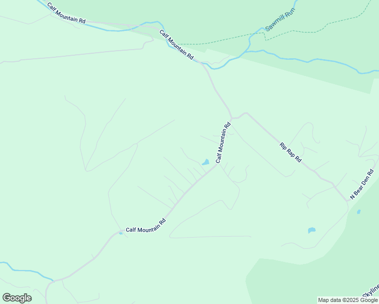map of restaurants, bars, coffee shops, grocery stores, and more near 1212 Calf Mountain Road in Waynesboro