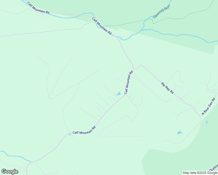 map of restaurants, bars, coffee shops, grocery stores, and more near 1212 Calf Mountain Road in Waynesboro