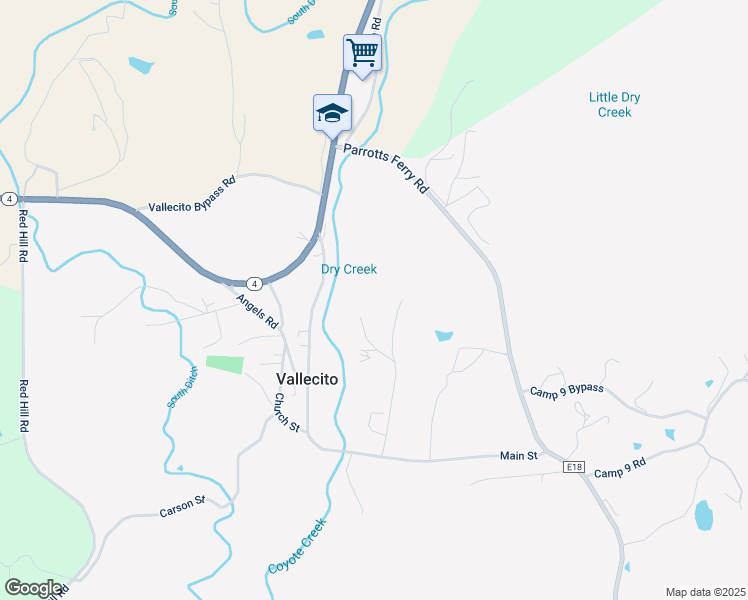 map of restaurants, bars, coffee shops, grocery stores, and more near in Vallecito