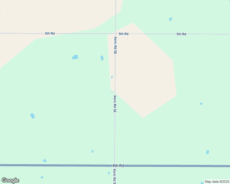 map of restaurants, bars, coffee shops, grocery stores, and more near Xeric Road in LeRoy