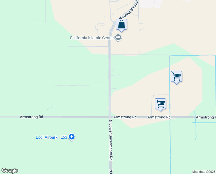 map of restaurants, bars, coffee shops, grocery stores, and more near 12373 North Lower Sacramento Road in Lodi