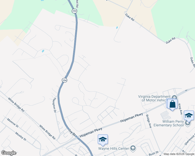 map of restaurants, bars, coffee shops, grocery stores, and more near 233 Claybrook Drive in Waynesboro