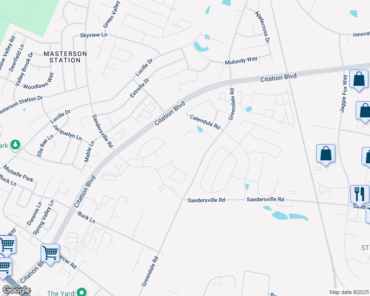 map of restaurants, bars, coffee shops, grocery stores, and more near 863 Greendale Rd in Lexington