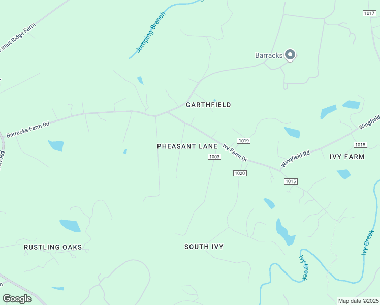 map of restaurants, bars, coffee shops, grocery stores, and more near 1975 Pheasant Lane in Charlottesville