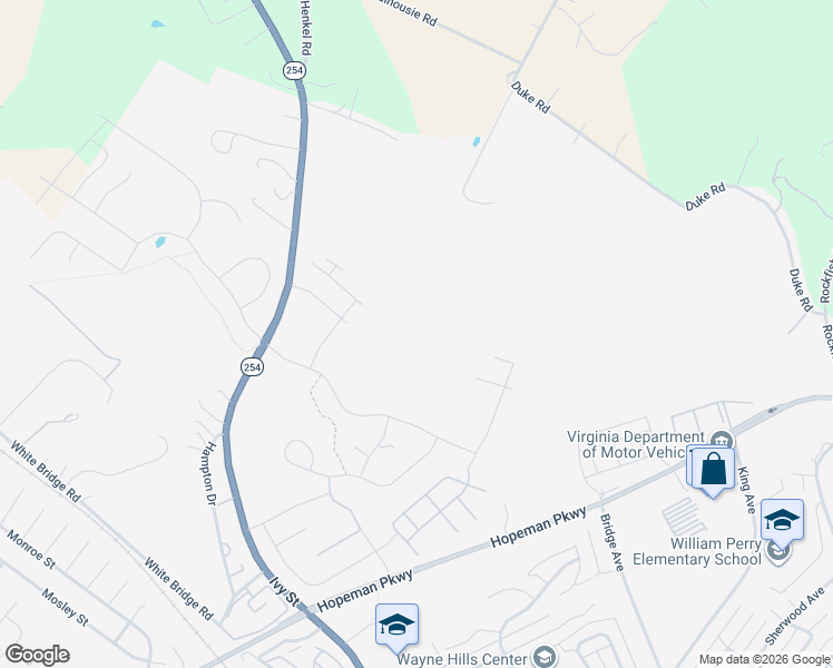 map of restaurants, bars, coffee shops, grocery stores, and more near 237 Claybrook Drive in Waynesboro