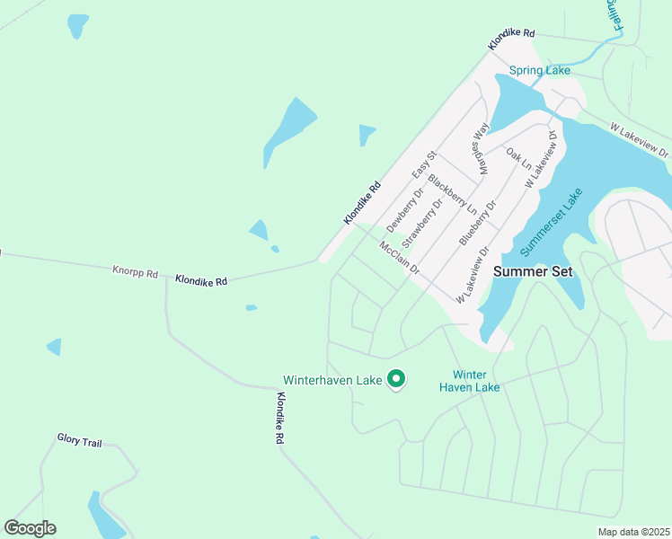 map of restaurants, bars, coffee shops, grocery stores, and more near 13646 Klondike Road in De Soto