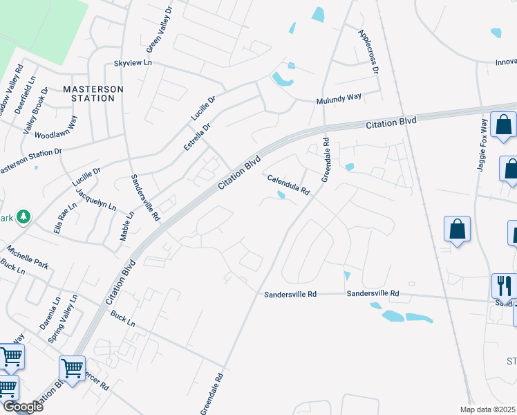 map of restaurants, bars, coffee shops, grocery stores, and more near 863 Greendale Road in Lexington
