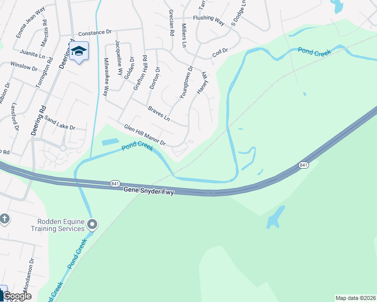 map of restaurants, bars, coffee shops, grocery stores, and more near 11313 Bold Forbes Boulevard in Louisville