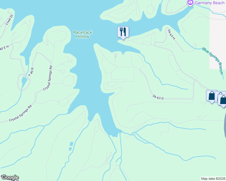 map of restaurants, bars, coffee shops, grocery stores, and more near 1457 Lake Road 54-64 in Osage Beach