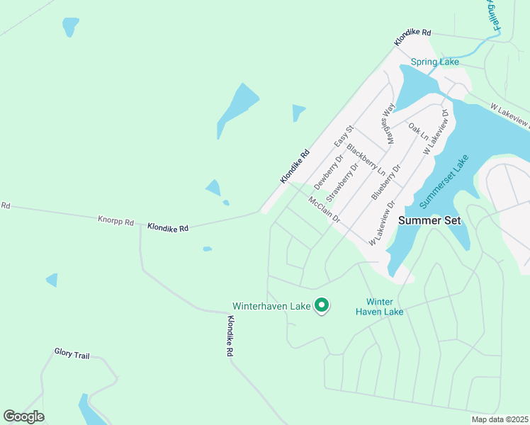 map of restaurants, bars, coffee shops, grocery stores, and more near 13646 Klondike Road in De Soto