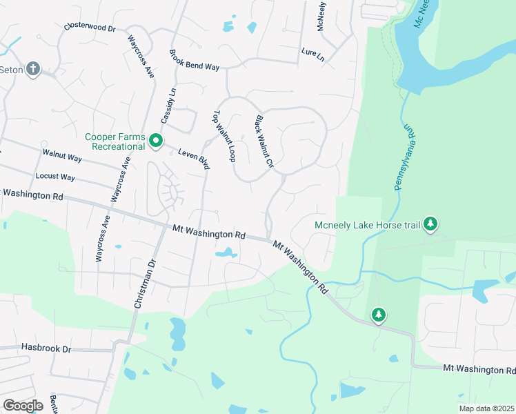map of restaurants, bars, coffee shops, grocery stores, and more near 7001 Walnut Creek Court in Louisville
