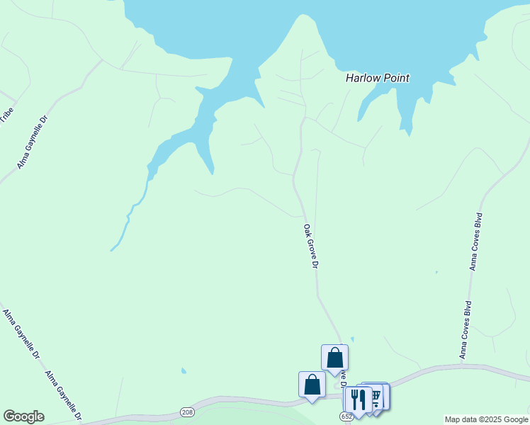 map of restaurants, bars, coffee shops, grocery stores, and more near 139 Cats Paw Court in Mineral