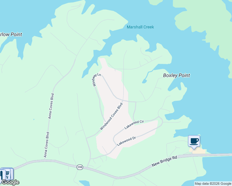 map of restaurants, bars, coffee shops, grocery stores, and more near 621 Windway Lane in Mineral