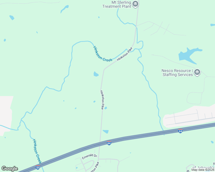 map of restaurants, bars, coffee shops, grocery stores, and more near 2270 Hinkston Pike in Mount Sterling