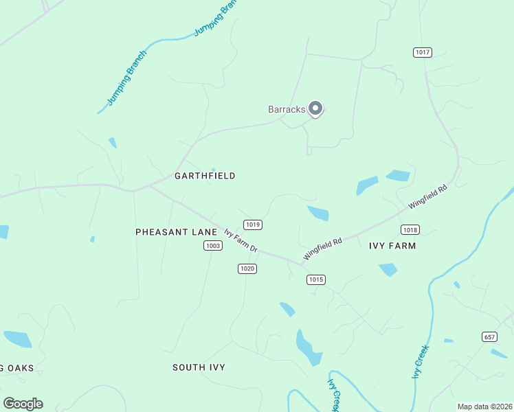 map of restaurants, bars, coffee shops, grocery stores, and more near 2040 Foal Lane in Charlottesville