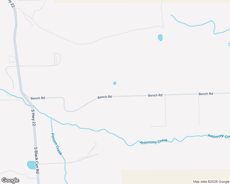 map of restaurants, bars, coffee shops, grocery stores, and more near Bench Road in Antimony