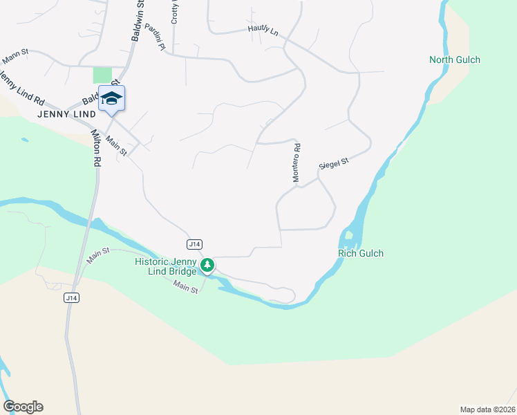 map of restaurants, bars, coffee shops, grocery stores, and more near 9054 Montero Road in Valley Springs