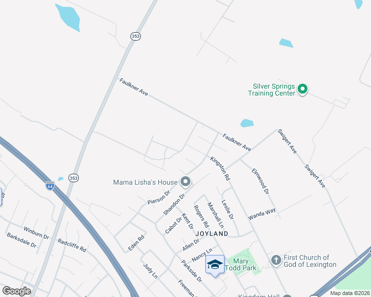 map of restaurants, bars, coffee shops, grocery stores, and more near 760 Kingston Road in Lexington