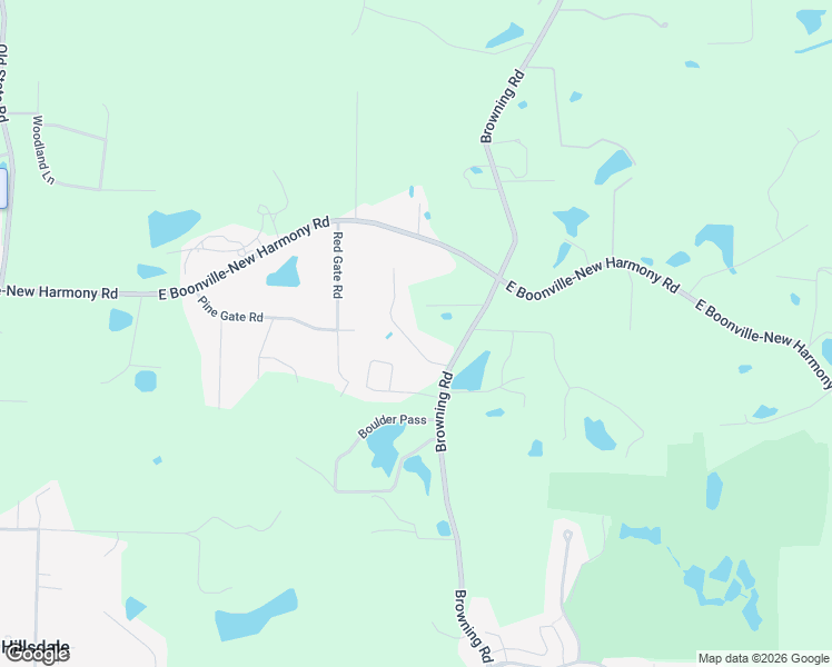 map of restaurants, bars, coffee shops, grocery stores, and more near 1301-1311 Hunters Ridge Court in Evansville