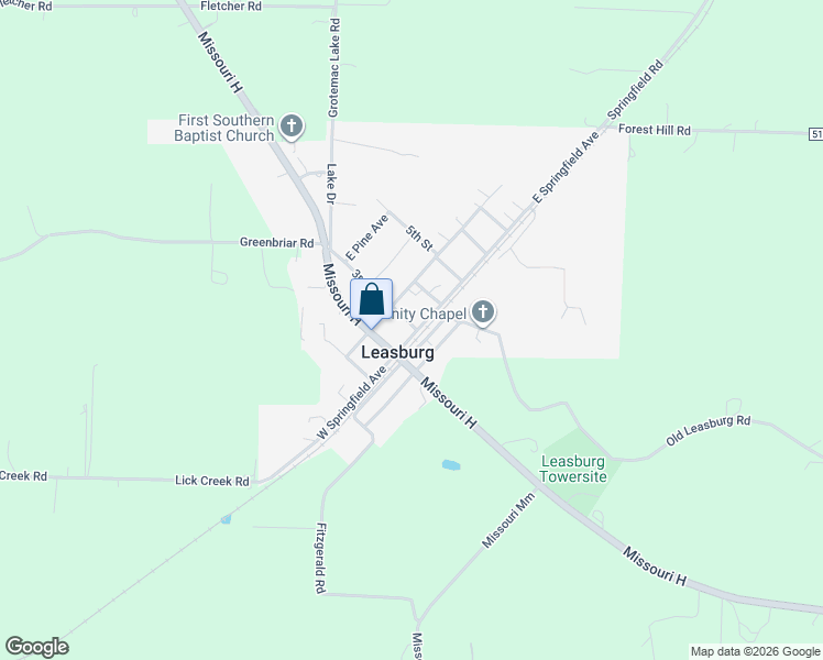 211 East Springfield Avenue, Leasburg MO Walk Score