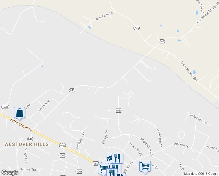 map of restaurants, bars, coffee shops, grocery stores, and more near 317 Old White Bridge Road in Waynesboro
