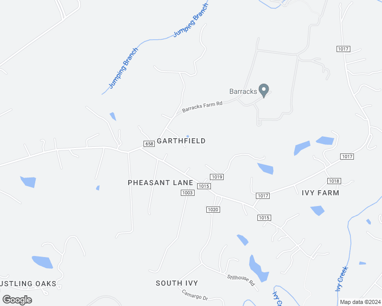 map of restaurants, bars, coffee shops, grocery stores, and more near 700 Garthfield Lane in Charlottesville