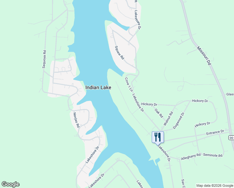 map of restaurants, bars, coffee shops, grocery stores, and more near 571 Lakeside Drive in Cuba