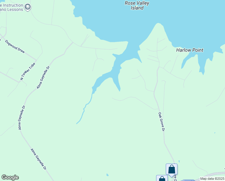map of restaurants, bars, coffee shops, grocery stores, and more near 348 Cats Paw Court in Mineral