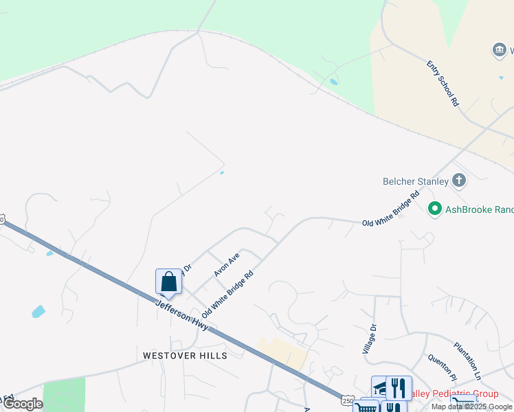 map of restaurants, bars, coffee shops, grocery stores, and more near 43 Beverley Court in Waynesboro